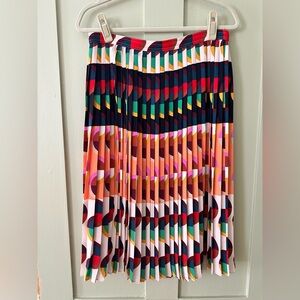 J.Crew Geometric Pleated Skirt